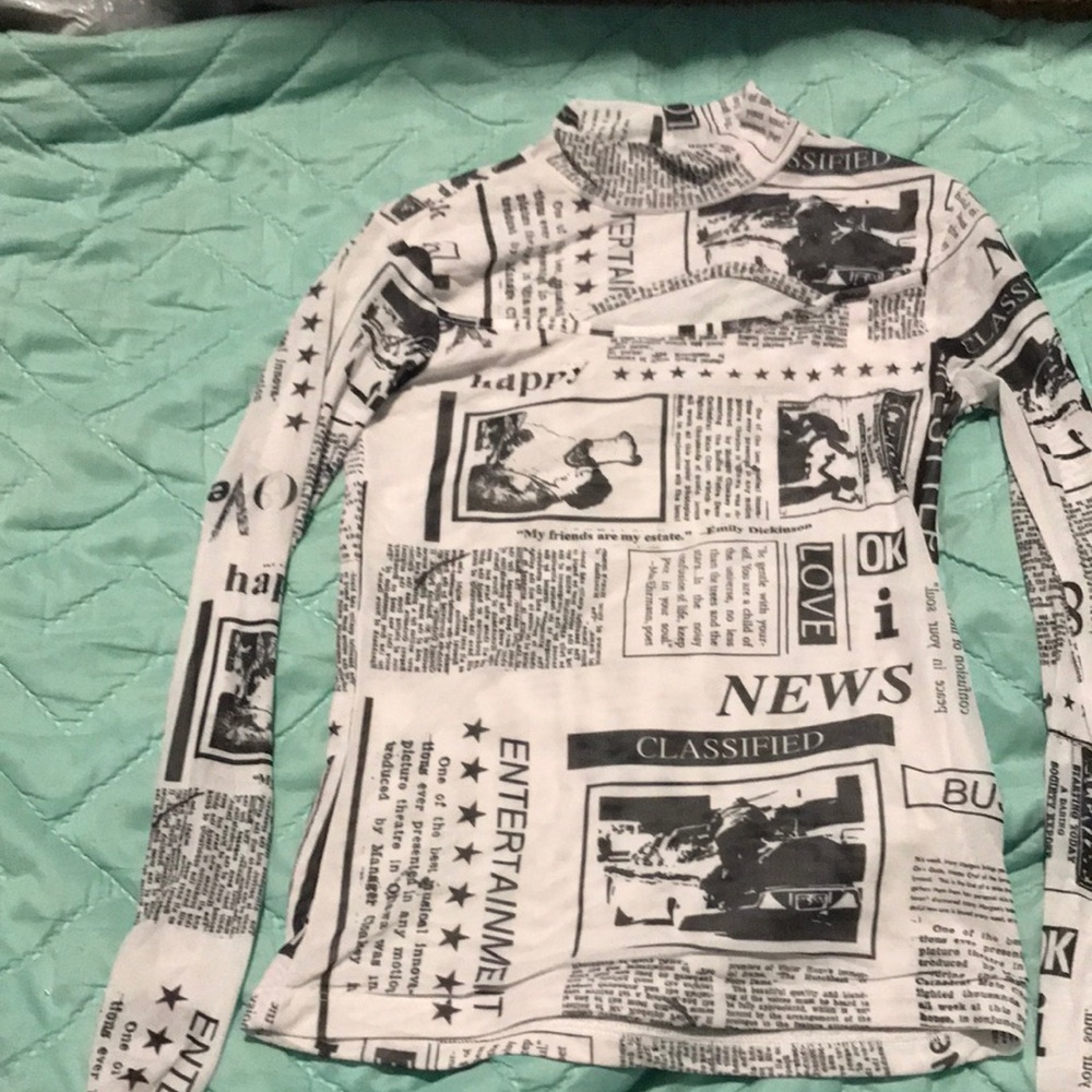 Sheer news undershirt